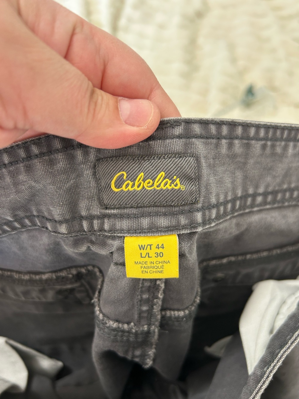 Cabela's Men's Cargo Pants - Charcoal Gray - Picture 4 of 5